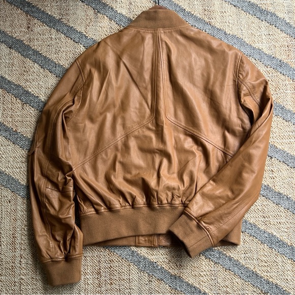Rag & Bone Manston Lamb Leather Bomber Jacket Women M Japan Military Org$1,100 - Picture 8 of 12